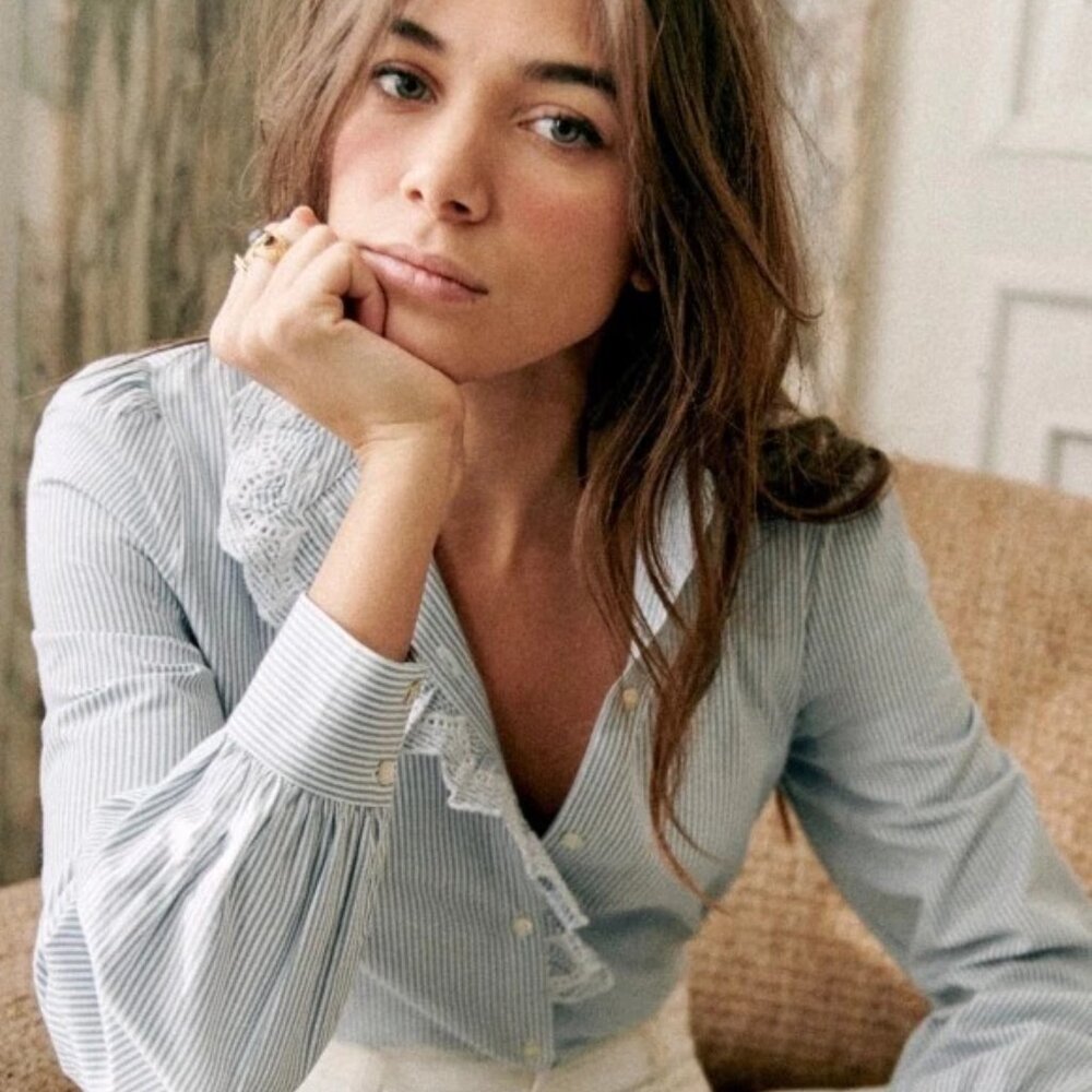 Sezane Chlo Blouse Size 36 - Like New